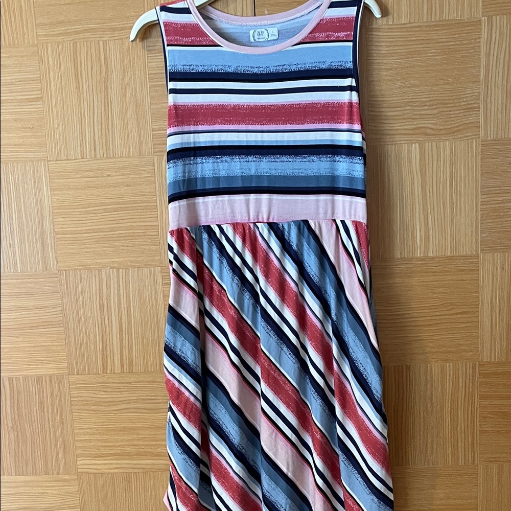 Maurices Colorful Striped Sleeveless Kids Dress